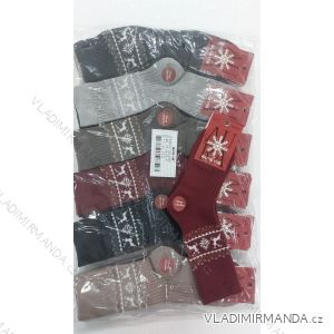 Dünne weihnachtliche Damensocken aus Baumwolle (35-38, 38-41) AURA.VIA AURA23SN517