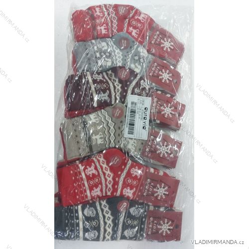 Dünne weihnachtliche Damensocken aus Baumwolle (35-38, 38-41) AURA.VIA AURA23SN517