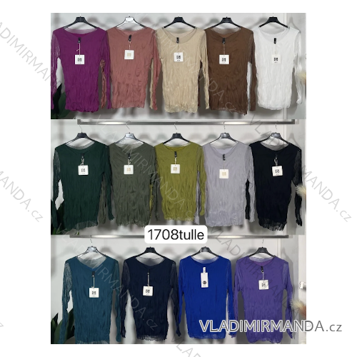 Langarm-Tunika für Damen (S/M/L Einheitsgröße) ITALIAN FASHION IMPLI251202