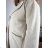 Langärmliges, leichtes Damen-Kapuzensweatshirt mit Reißverschluss, übergroß (52/54/56 ONE SIZE) ITALIAN FASHION IMC25359 54/56/58 beige