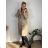 Langes Chiffon-Kurzarmkleid für Damen (S/M ONE SIZE) ITALIAN FASHION IMWGS231048