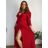 Lange Sommer-Haremshose für Damen (42/44/46 Einheitsgröße) ITALIAN FASHION IM424361 rot