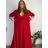 Lange Sommer-Haremshose für Damen (42/44/46 Einheitsgröße) ITALIAN FASHION IM424361 rot