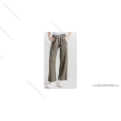 Elegante Hose mit Gürtel 3/4 kurz Damen (S/M/L Einheitsgröße) ITALIAN FASHION IMPLI257048