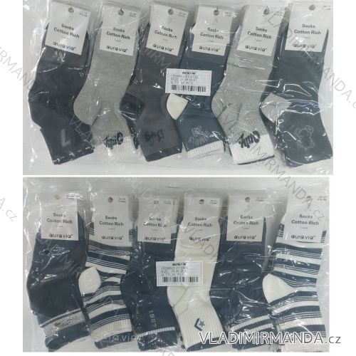 Dünne weihnachtliche Damensocken aus Baumwolle (35-38, 38-41) AURA.VIA AURA23SN517