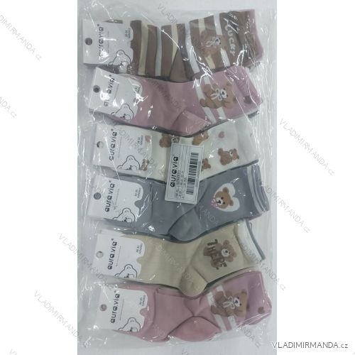 Dünne weihnachtliche Damensocken aus Baumwolle (35-38, 38-41) AURA.VIA AURA23SN517