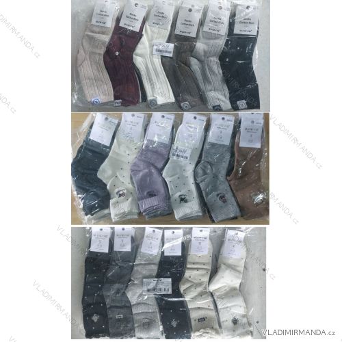 Dünne weihnachtliche Damensocken aus Baumwolle (35-38, 38-41) AURA.VIA AURA23SN517