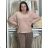 Damen-Langarmpullover (uni s / m) ITALIAN FASHION TM922STAR  Rose alte Rose