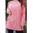 Übergroße Tunika mit Anhänger, lange Ärmel, Damen (S/M/L ONE SIZE) ITALIAN FASHION IMPLI2521503