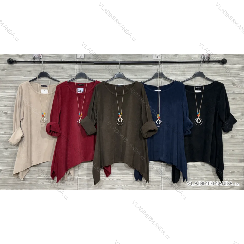Damen-Strickpullover mit langen Ärmeln (Einheitsgröße S/M) ITALIAN FASHION IMWDT23005