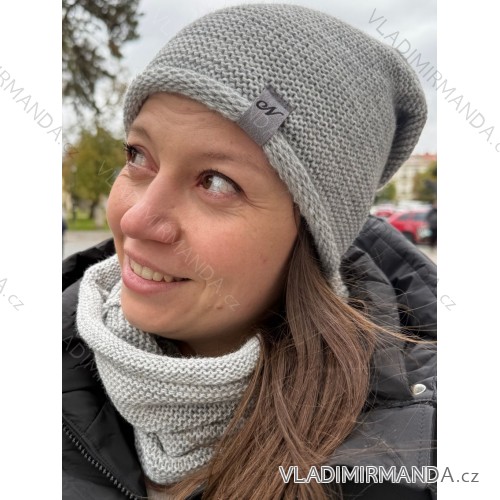 Wintermütze mit Pompon Damen (ONE SIZE) POLAND PRODUCT PV820056 EINHEITSGRÖSSE hellgrau