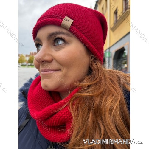 Wintermütze mit Pompon Damen (ONE SIZE) POLAND PRODUCT PV820056 EINHEITSGRÖSSE dunkelrot