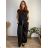 Lange Sommer-Haremshose für Damen (42/44/46 Einheitsgröße) ITALIAN FASHION IM424361 46/48/50 schwarz