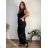 Lange Sommer-Haremshose für Damen (42/44/46 Einheitsgröße) ITALIAN FASHION IM424361 46/48/50 schwarz