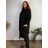 Jacke dünne lange Ärmel Frauen (UNI XS-M) ITALIENISCHE MODE IM120049 54/56/58 schwarz