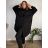 Jacke dünne lange Ärmel Frauen (UNI XS-M) ITALIENISCHE MODE IM120049 54/56/58 schwarz