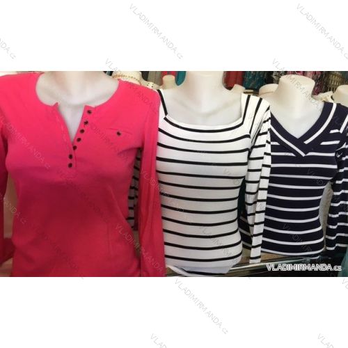 T-Shirt langärmelige gestreifte Damen (m-2xl) MADE IN CHINA TM021