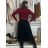 Damen Warmes Langarmkleid (L / XL ONE SIZE) ITALIAN FASHION IM421MIA