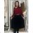 Damen Warmes Langarmkleid (L / XL ONE SIZE) ITALIAN FASHION IM421MIA
