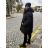 Reißverschluss Kapuzen Langarm Damen Oversized (3XL-8XL) POLISH FASHION PMWT21T21-69 70 schwarz