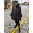 Reißverschluss Kapuzen Langarm Damen Oversized (3XL-8XL) POLISH FASHION PMWT21T21-69 70 schwarz