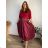 Damen Warmes Langarmkleid (L / XL ONE SIZE) ITALIAN FASHION IM421MIA