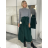 Damen Warmes Langarmkleid (L / XL ONE SIZE) ITALIAN FASHION IM421MIA