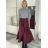 Damen Warmes Langarmkleid (L / XL ONE SIZE) ITALIAN FASHION IM421MIA