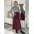 Damen Warmes Langarmkleid (L / XL ONE SIZE) ITALIAN FASHION IM421MIA S / M / L schwarz