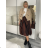 Damen Warmes Langarmkleid (L / XL ONE SIZE) ITALIAN FASHION IM421MIA XS/S/M braun