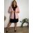 Set elegante Jacke Langarm und Hose Damen (S / M ONE SIZE) ITALIAN FASHION IMM211392 44 růžová světlá