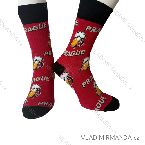 Ponožky veselé hasič pánské (41-43, 44-46) POLSKÁ MÓDA DPP22122  rot