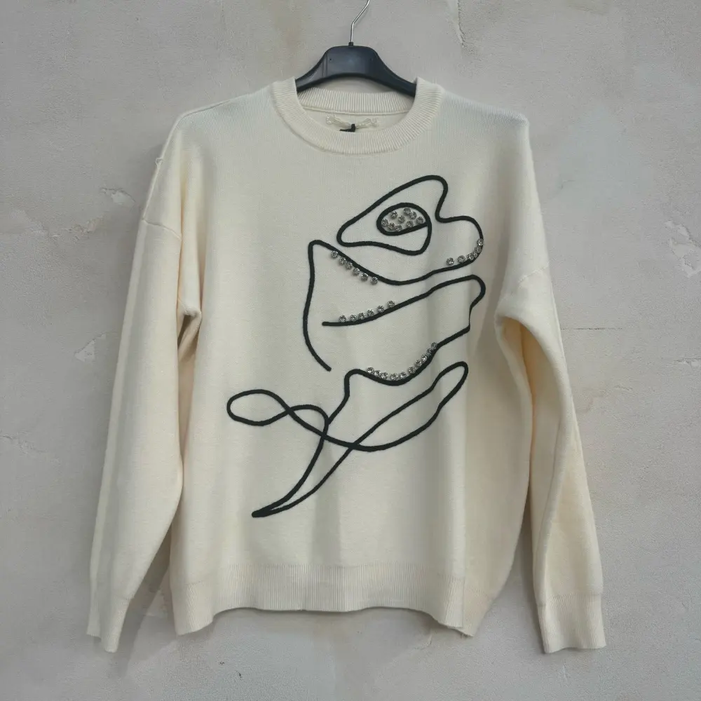 Ärmellose Jacke mit langen Ärmeln (uni sl) ITALIENISCHE Mode IMC17326