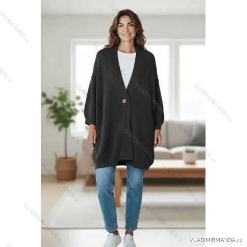 Jacke dünne lange Ärmel Frauen (UNI XS-M) ITALIENISCHE MODE IM120049