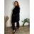 Langer Faltenrock für Damen mit Gürtel (S/M/L ONE SIZE) ITALIAN FASHION IMC25333