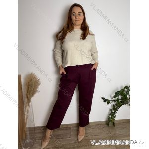 Langärmliges, leichtes Damen-Kapuzensweatshirt mit Reißverschluss, übergroß (52/54/56 ONE SIZE) ITALIAN FASHION IMC25359