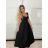 Damen Sommerkleid mit breiten Trägern (S/M/L ONE SIZE) ITALIAN FASHION IMPBB25B25300 -   weiß -   S / M / L