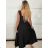 Damen Sommerkleid mit breiten Trägern (S/M/L ONE SIZE) ITALIAN FASHION IMPBB25B25300 -   weiß -   S / M / L