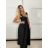 Damen Sommerkleid mit breiten Trägern (S/M/L ONE SIZE) ITALIAN FASHION IMPBB25B25300 -   weiß -   S / M / L