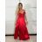 Langes Carmen-Partykleid für Damen (S/M/L EINHEITSGRÖSSE) ITALIAN FASHION IM324302