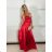 Langes Carmen-Partykleid für Damen (S/M/L EINHEITSGRÖSSE) ITALIAN FASHION IM324302