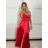 Langes Carmen-Partykleid für Damen (S/M/L EINHEITSGRÖSSE) ITALIAN FASHION IM324302
