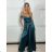Langes Carmen-Partykleid für Damen (S/M/L EINHEITSGRÖSSE) ITALIAN FASHION IM324302