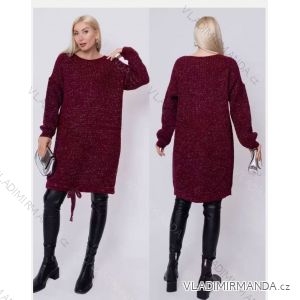 Kleid Oversize Kurzarm Damen (4XL/5XL ONE SIZE) ITALSKÁ MÓDA IM422FLUFF