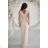 Langärmliges Abendkleid für Damen (34-48) POLISH FASHION PMLBC25314-01 beige 34