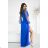 Langärmliges Abendkleid für Damen (34-48) POLISH FASHION PMLBC25314-05 Königsblau 34