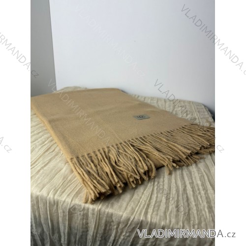 Langer langer Kaschmirschal für Frauen (uni w.72, d.190) ORC24DAN2388-01A EINHEITSGRÖSSE hnědá camel