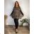 T-Shirt Langarm Damen (uni M-L) TURKISH MODA TM920008  braun