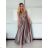 Langes, elegantes, ärmelloses Kleid für Damen (Einheitsgröße S/M) ITALIAN FASHION IMPDY23MDUE991505 beige S / M / L