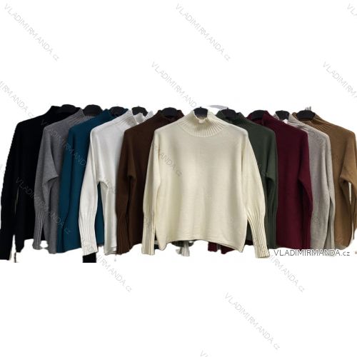 Langärmliges, leichtes Damen-Kapuzensweatshirt mit Reißverschluss, übergroß (52/54/56 ONE SIZE) ITALIAN FASHION IMC25359